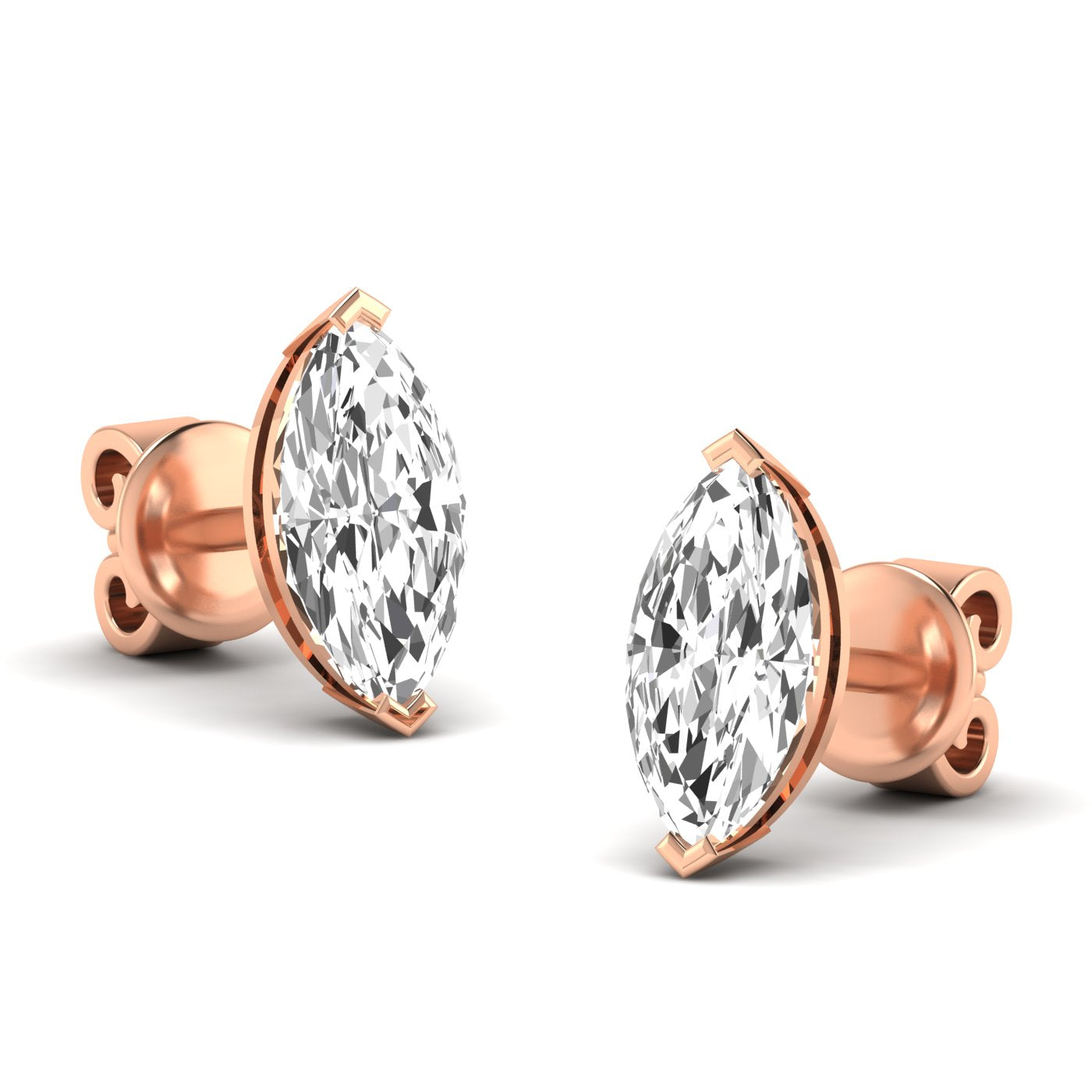 Marquise Prong Studs