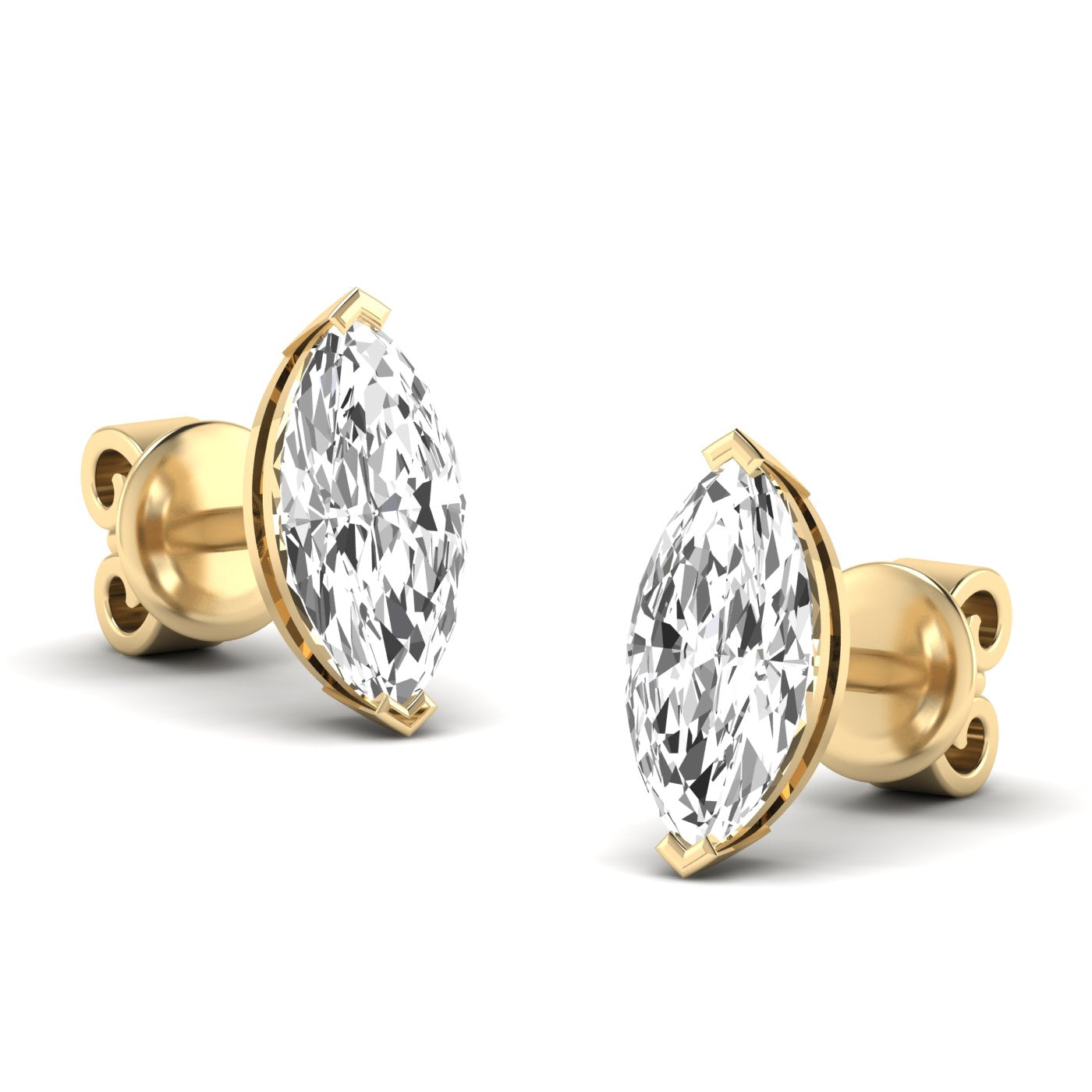 Marquise Prong Studs