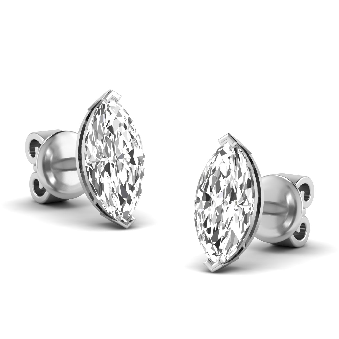 Marquise Prong Studs