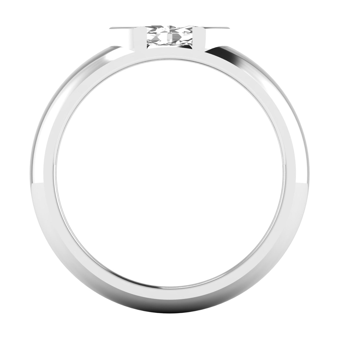 Marquise Half Bezel Ring