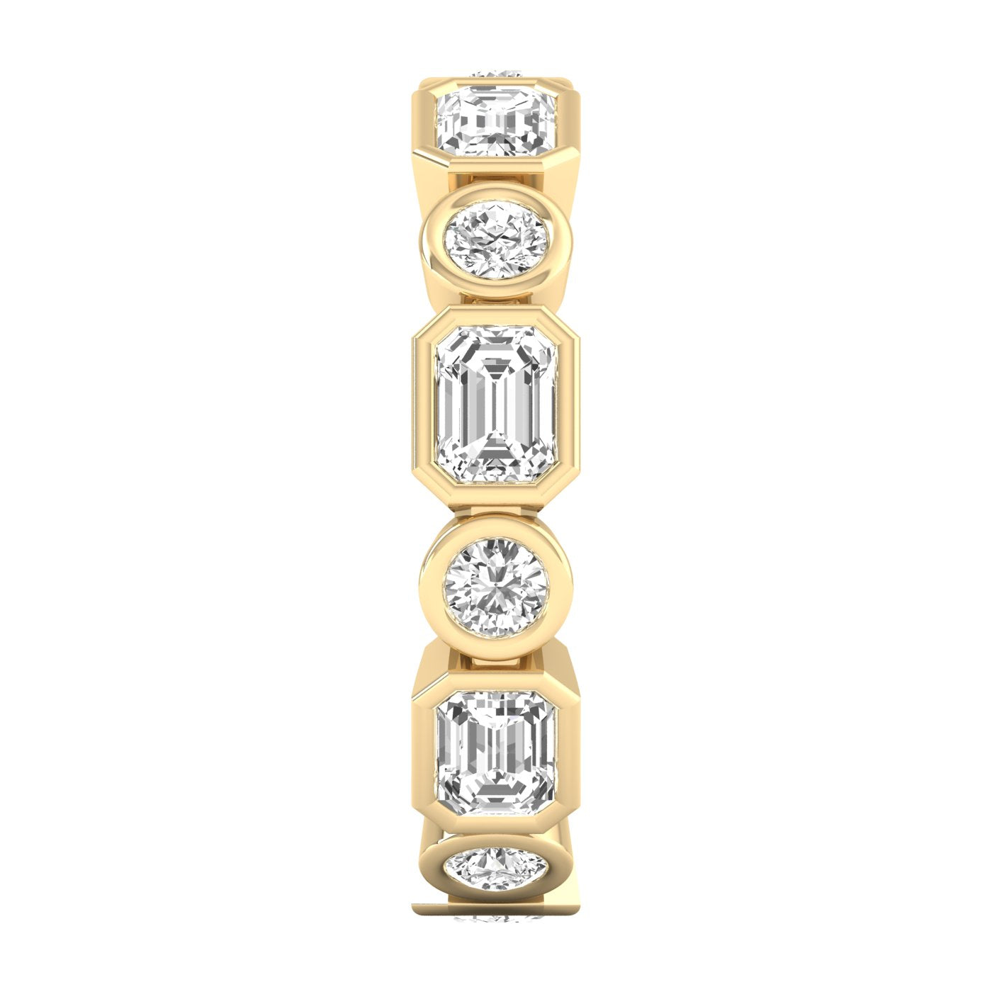 Round-Emerald Eternity Ring