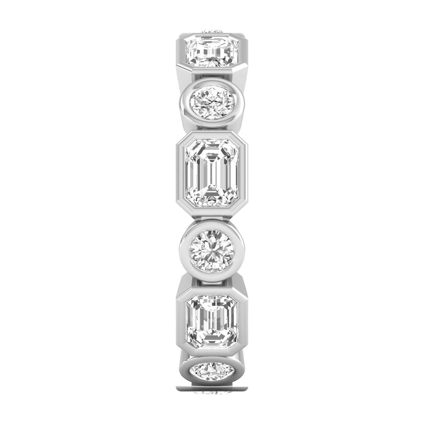 Round-Emerald Eternity Ring