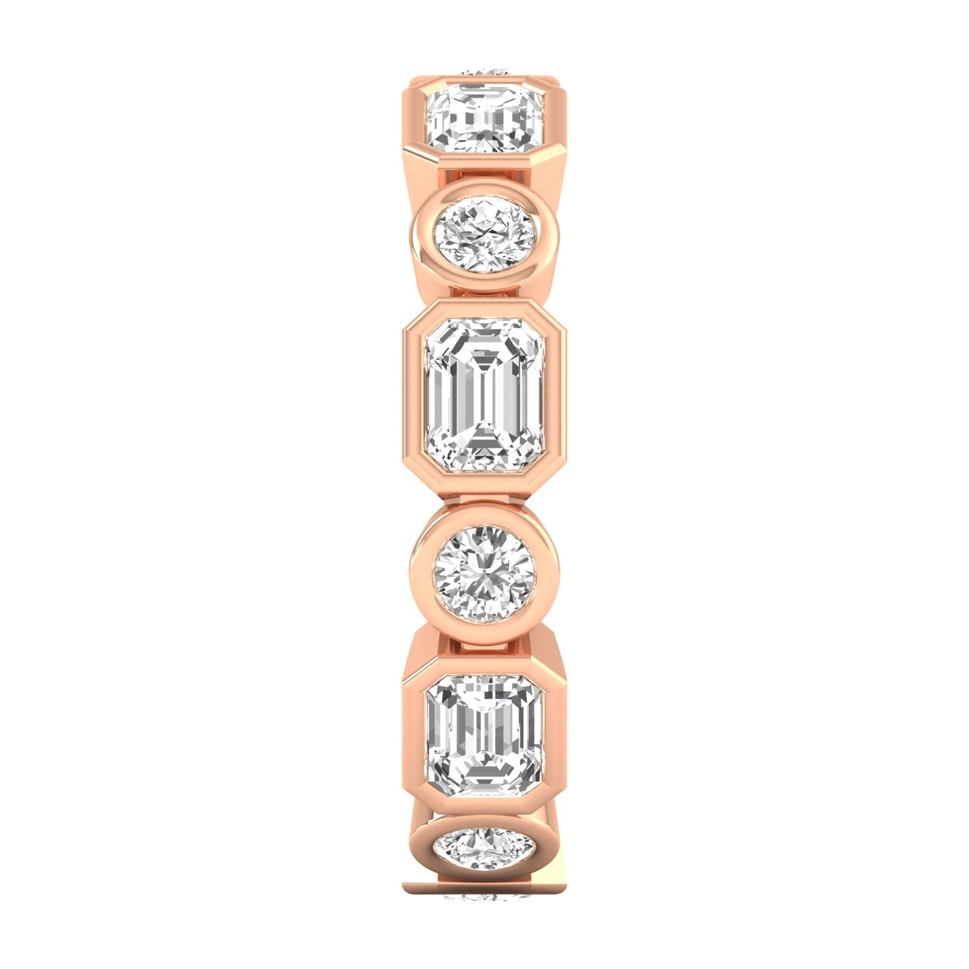 Round-Emerald Eternity Ring