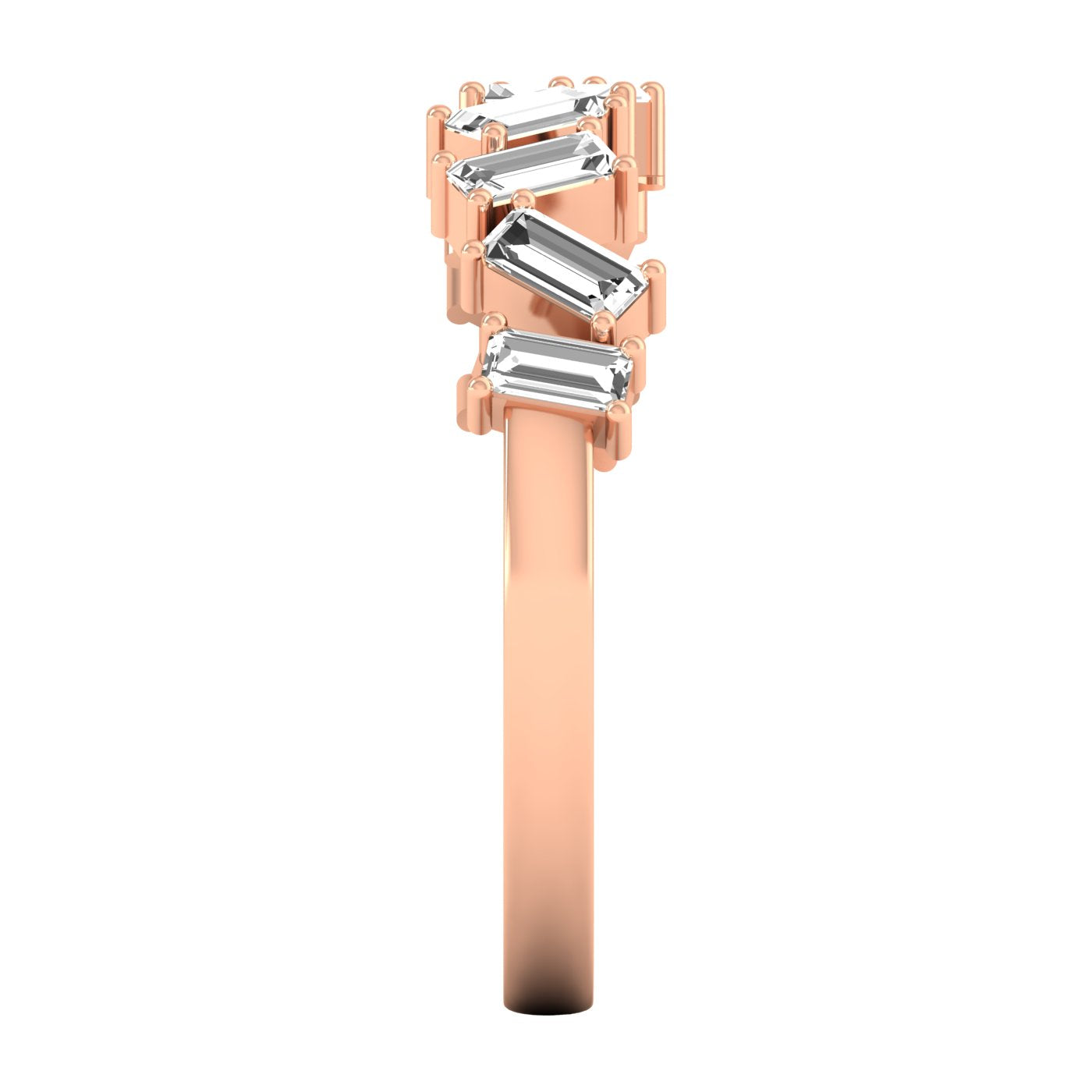 Baguette Half Eternity Ring