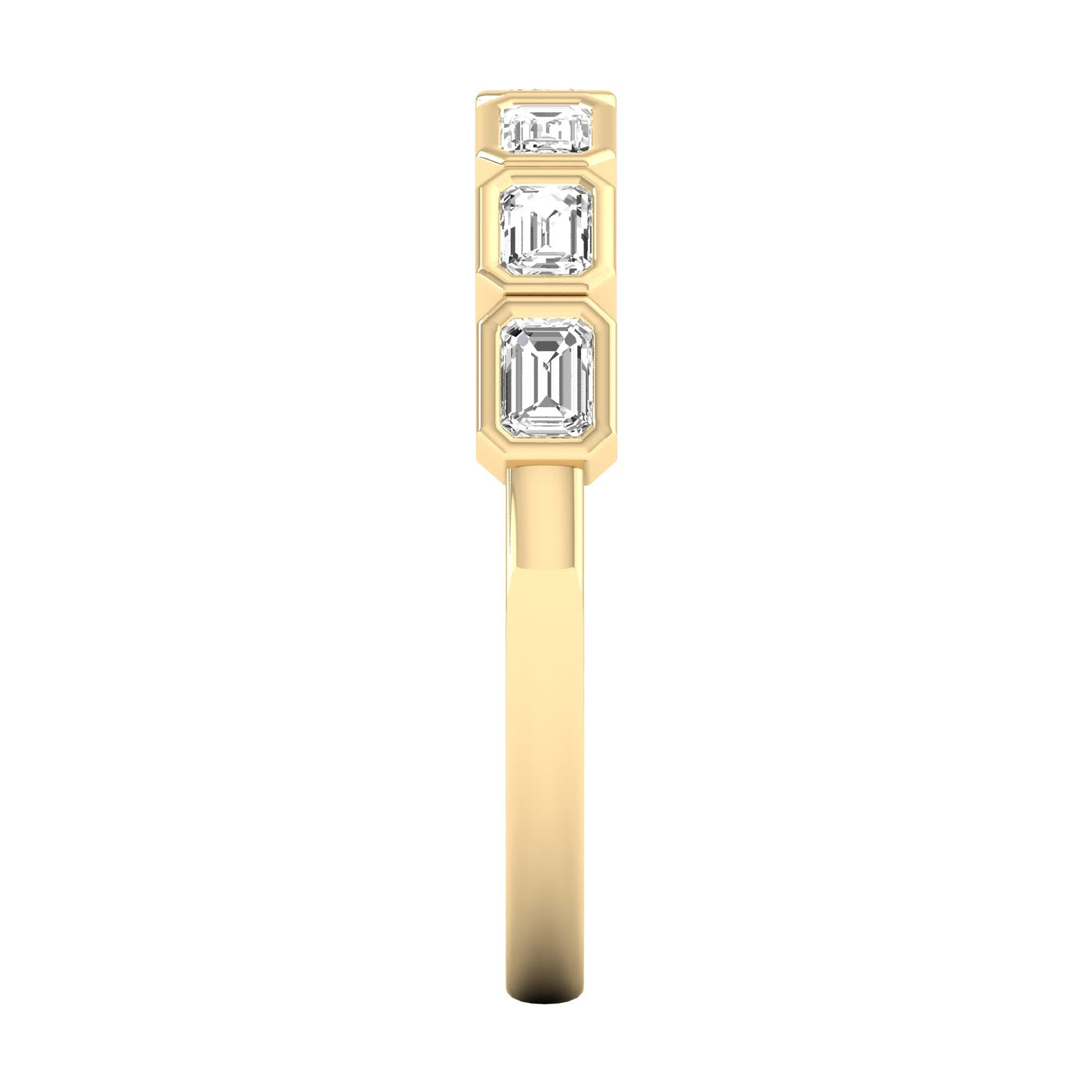 Emerald Half Eternity Ring