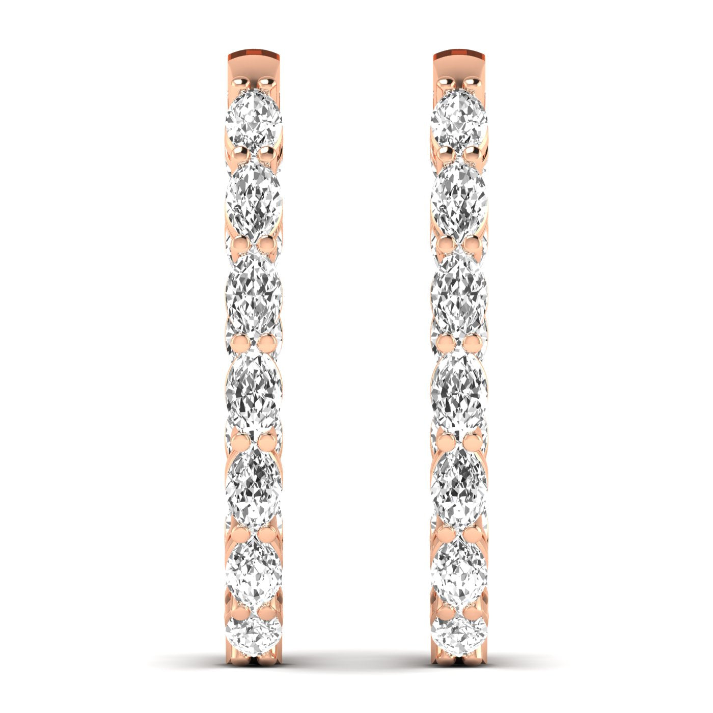 Marquise Inside-Out Hoops
