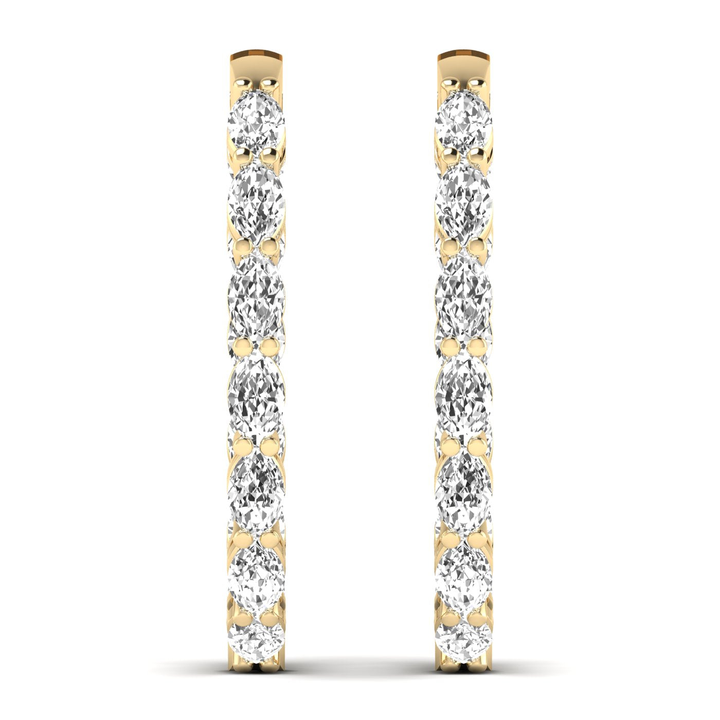 Marquise Inside-Out Hoops