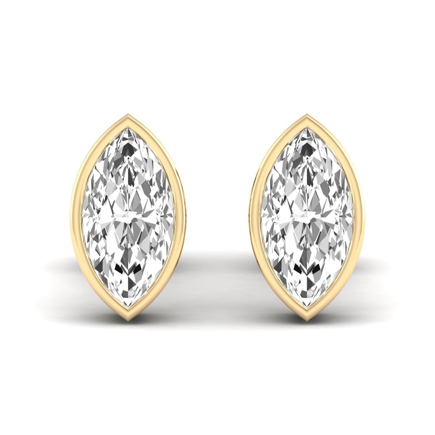 Marquise Bezel Studs