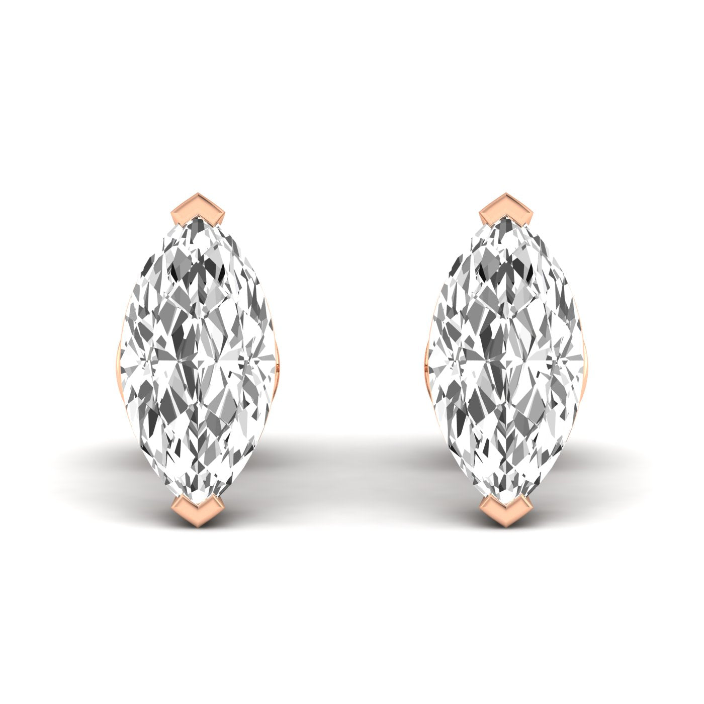 Marquise Prong Studs
