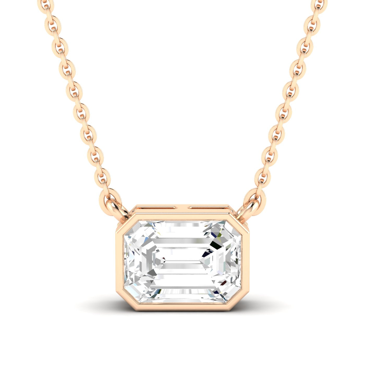 Emerald Bezel Pendant