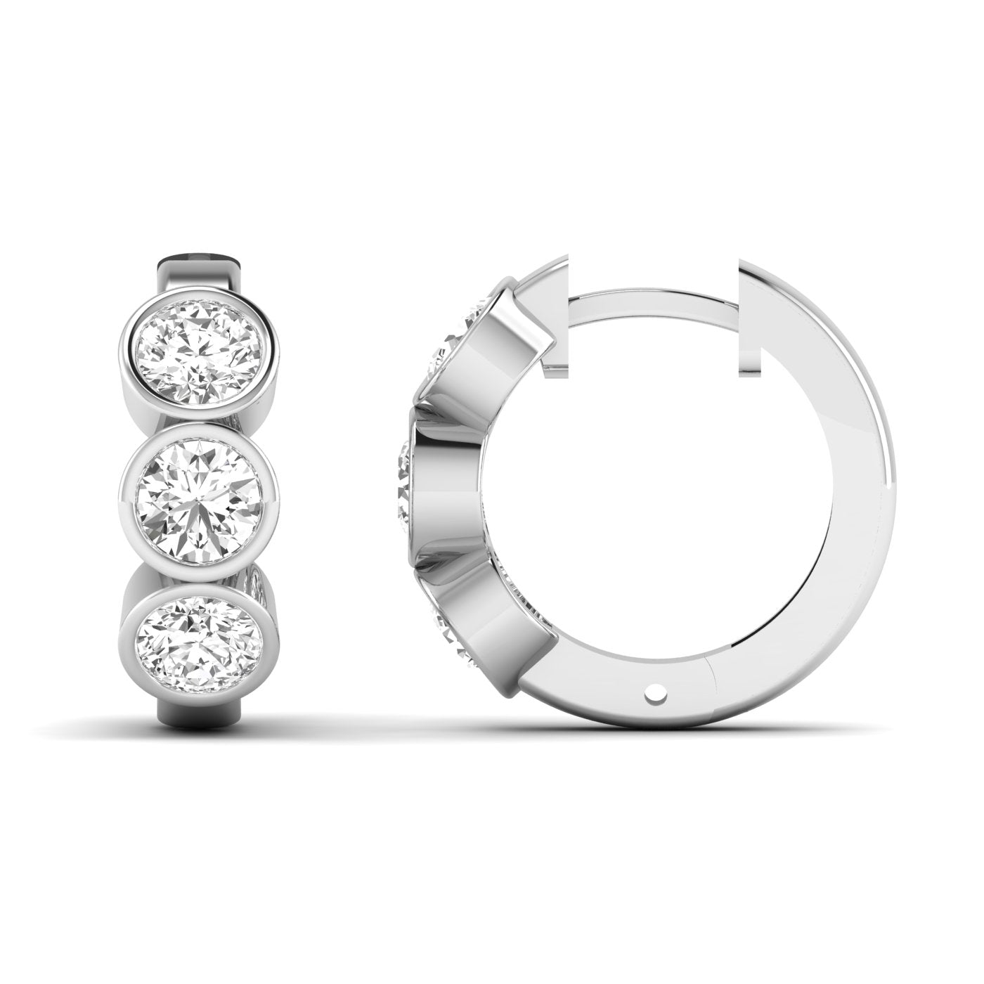 Round Bezel Huggies