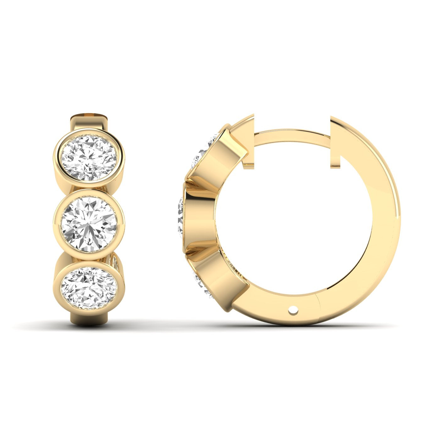 Round Bezel Huggies