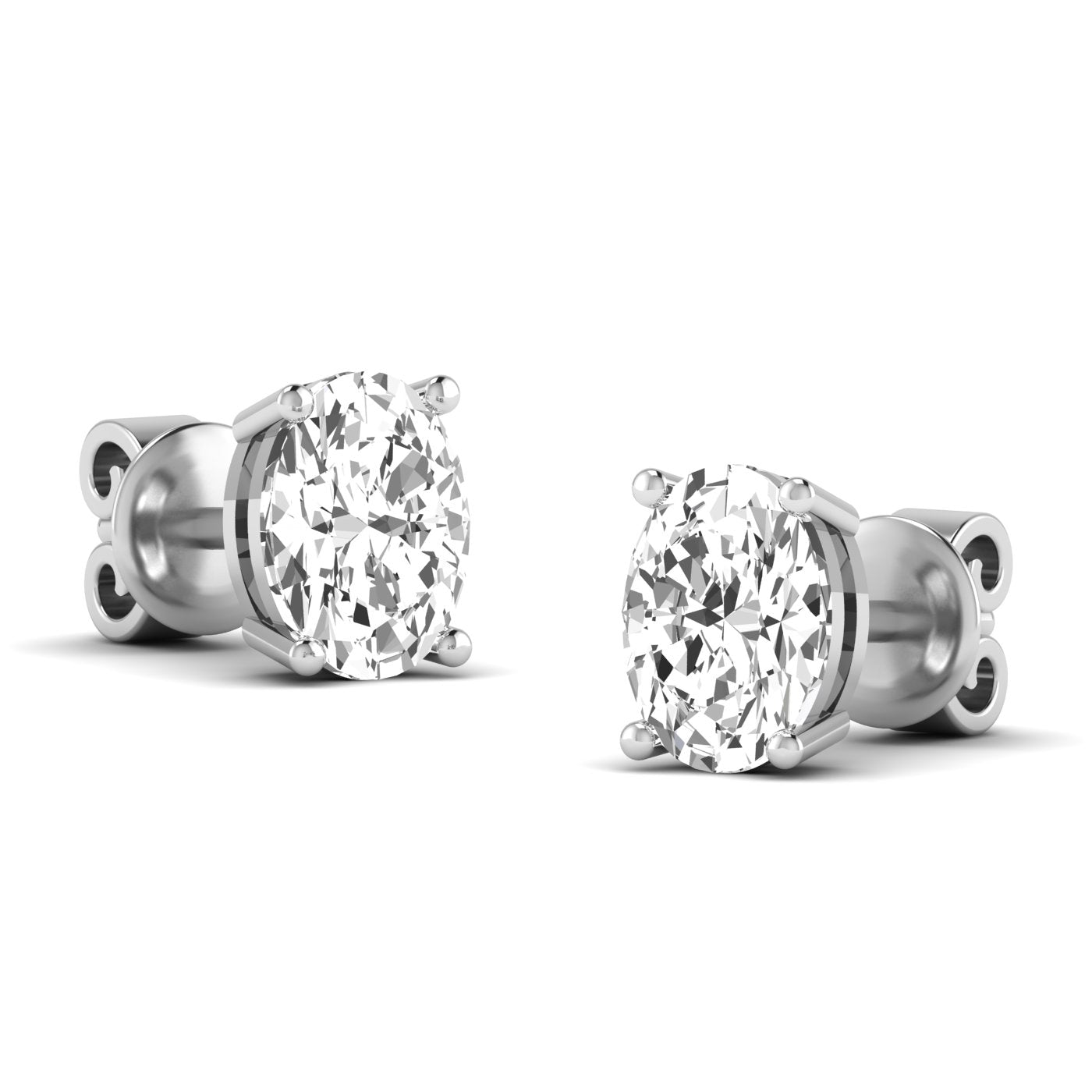 Oval Prong Studs