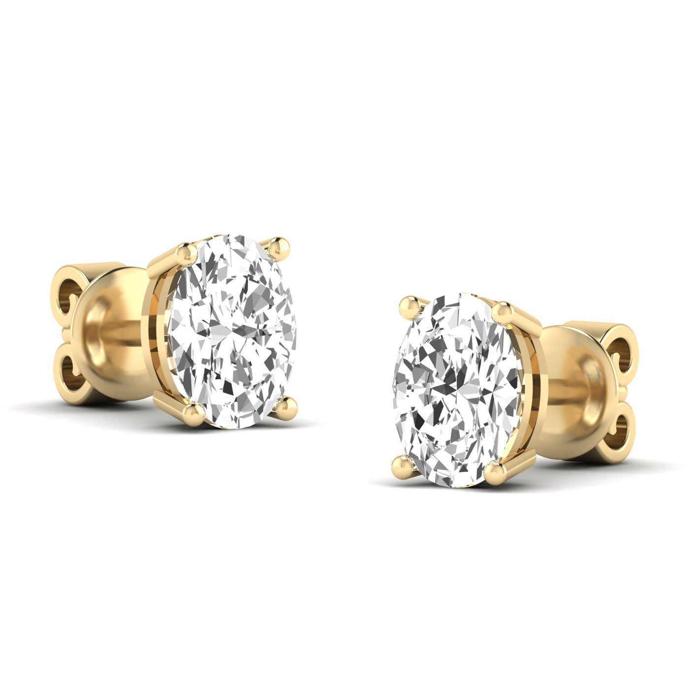 Oval Prong Studs