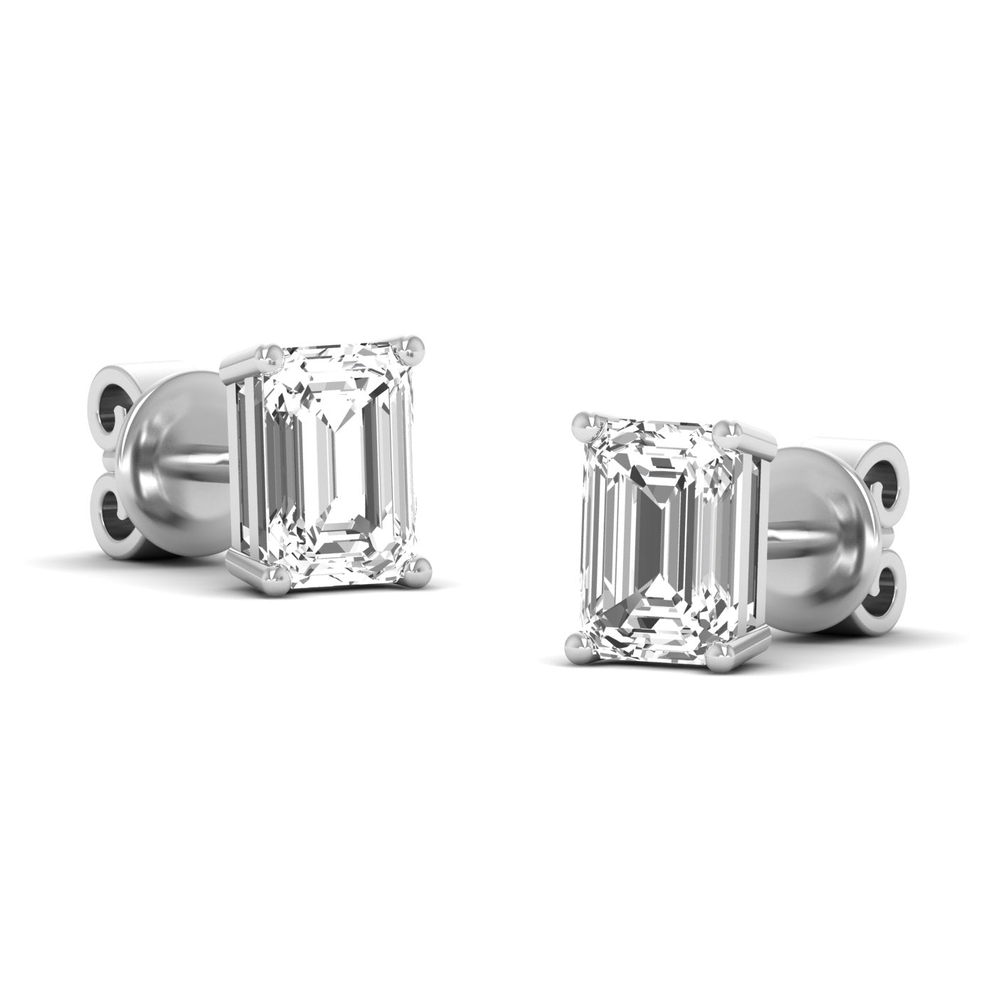Emerald Prong Studs