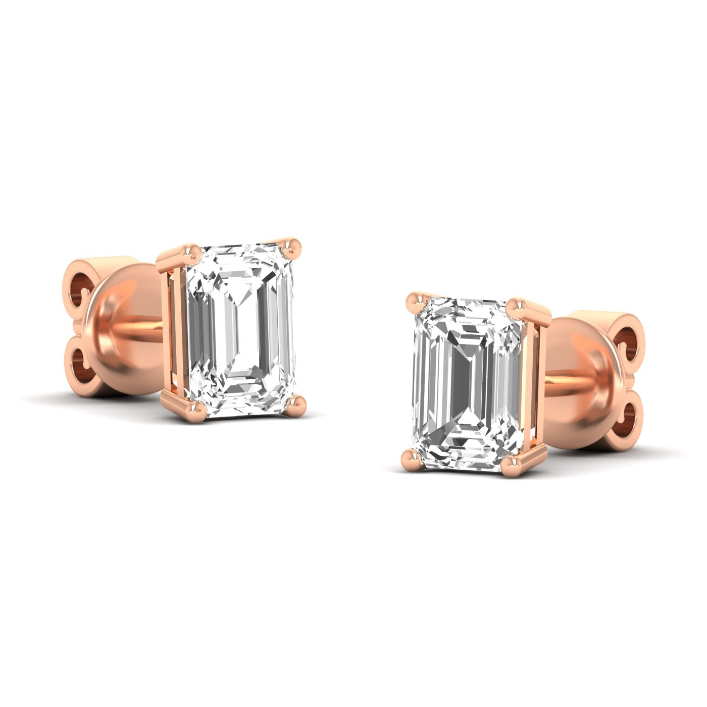 Emerald Prong Studs