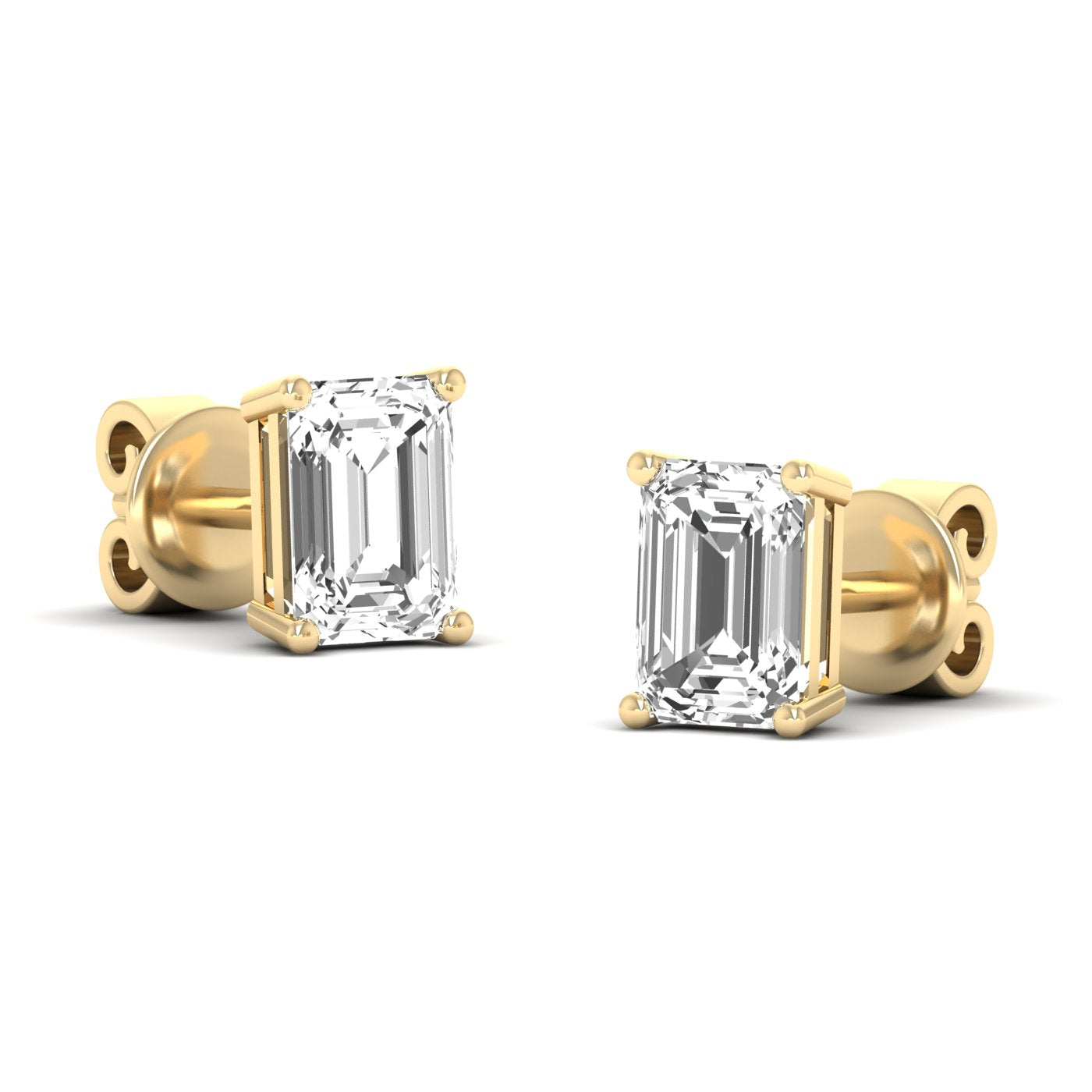 Emerald Prong Studs