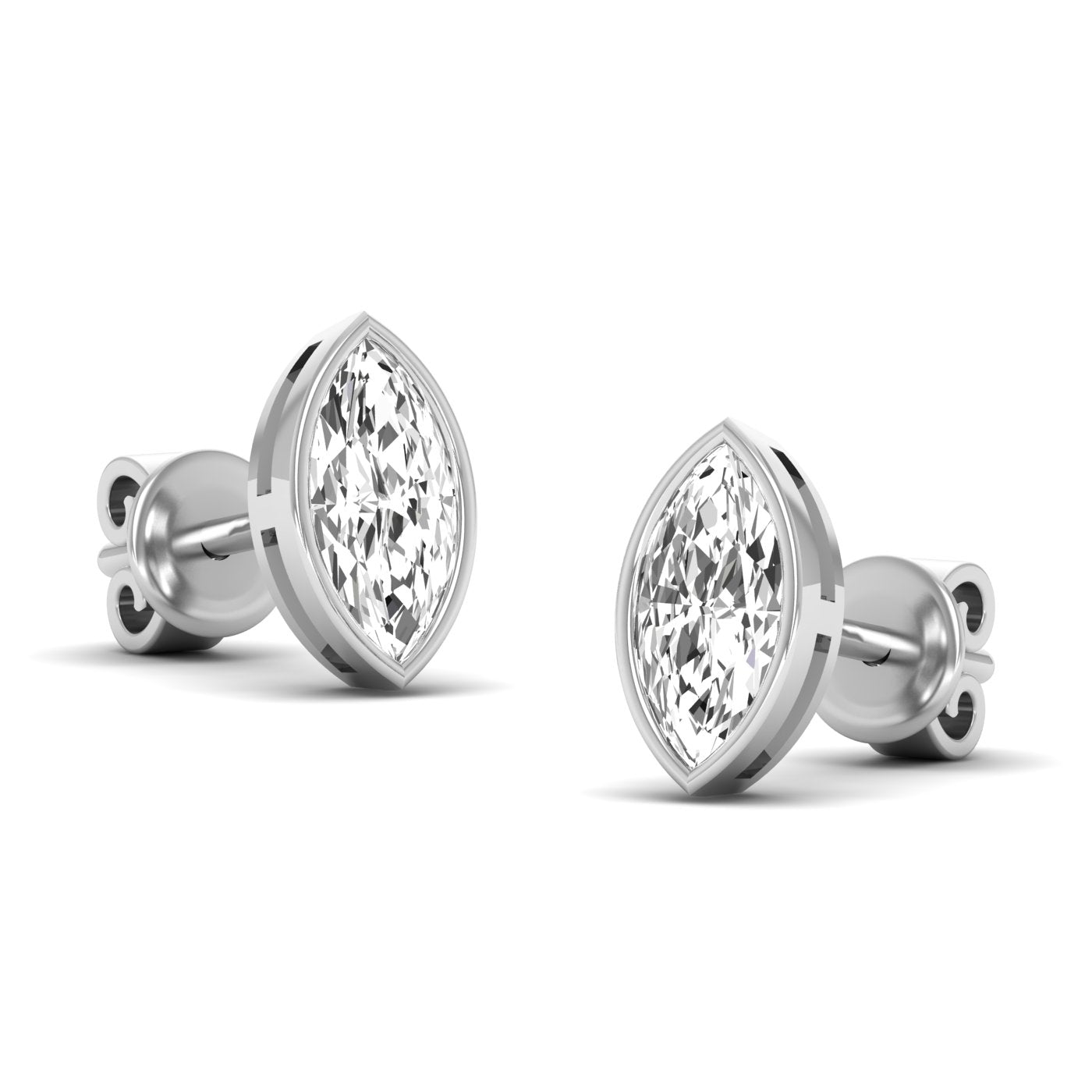 Marquise Bezel Studs