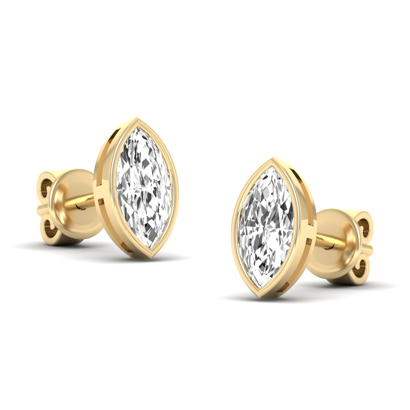 Marquise Bezel Studs