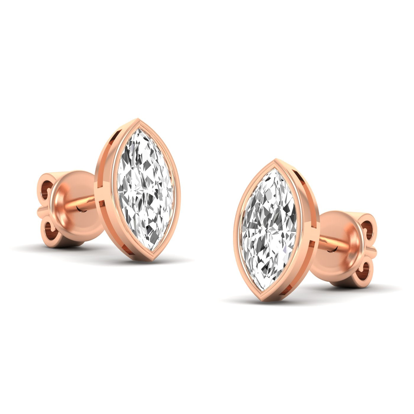 Marquise Bezel Studs