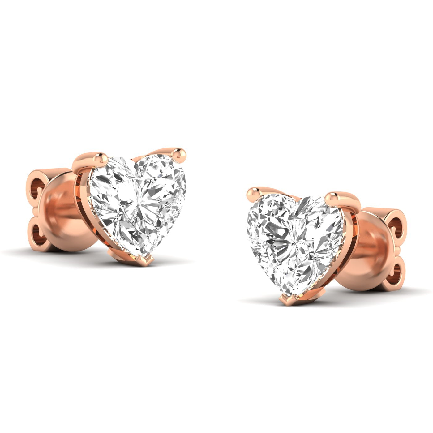 Heart Prong Studs
