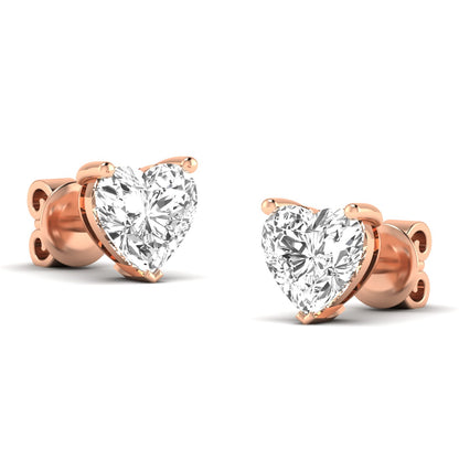 Heart Prong Studs