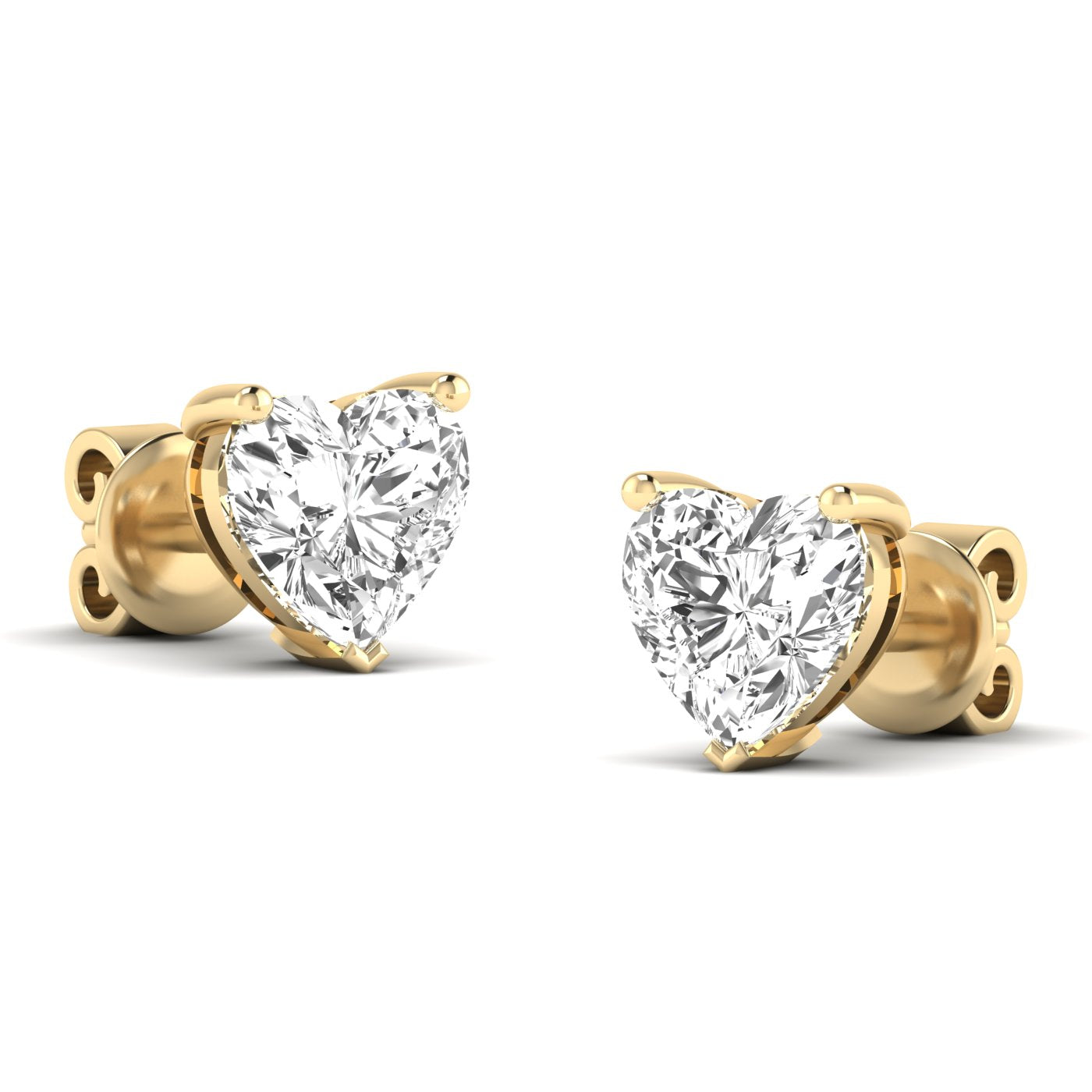 Heart Prong Studs