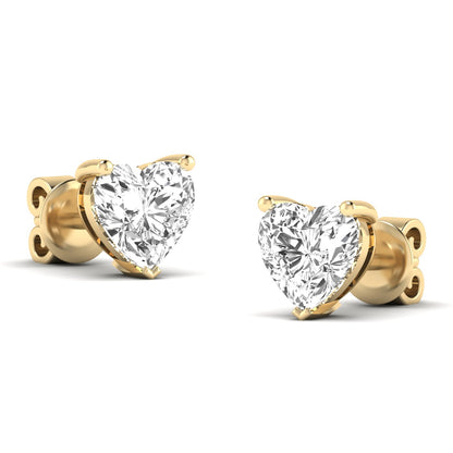 Heart Prong Studs
