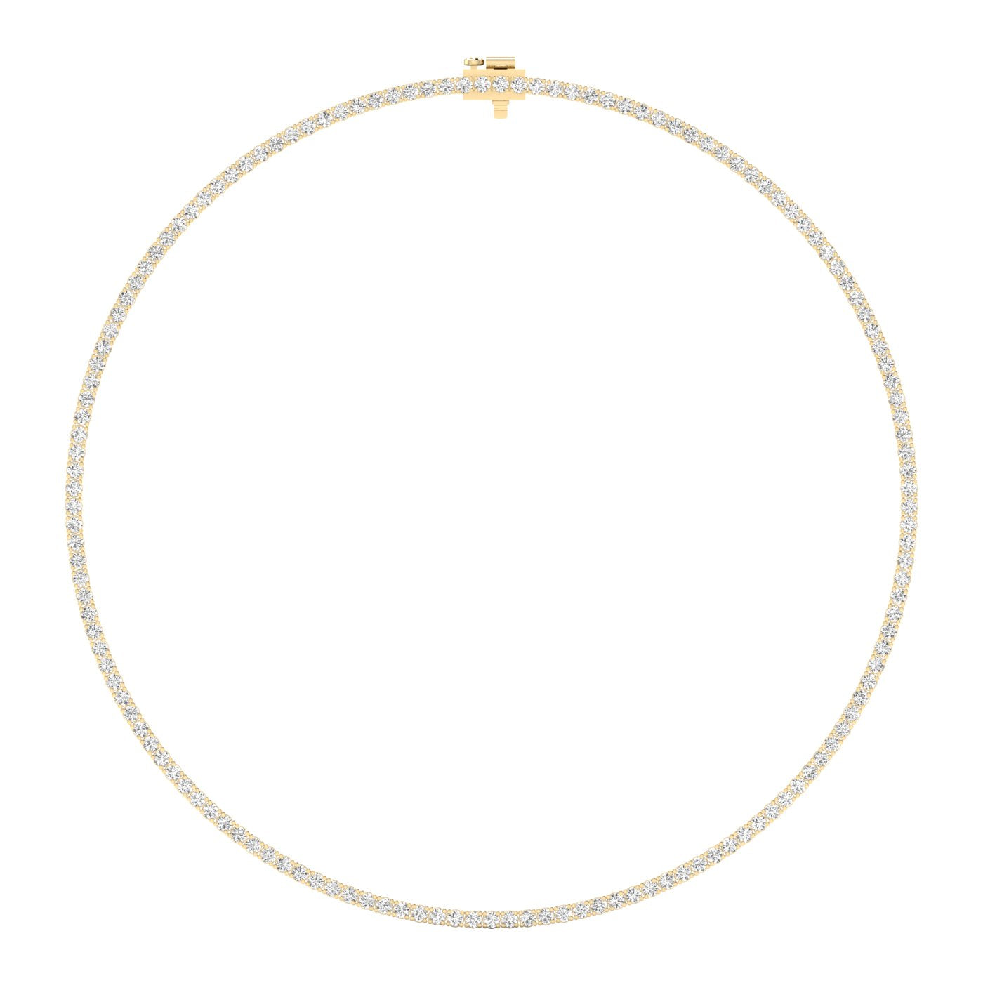 Classic Tennis Straight Necklace