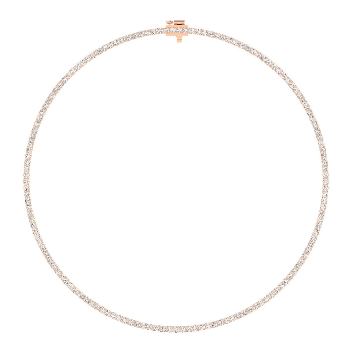 Classic Tennis Straight Necklace