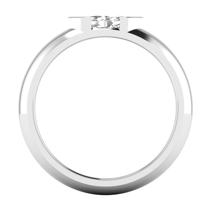 0.50ctw Marquise Half Bezel Ring