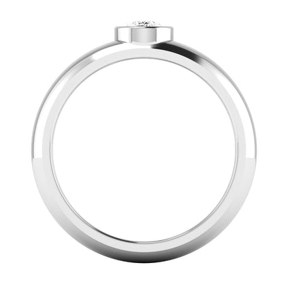 0.50ctw Pear Single Stone Bezel