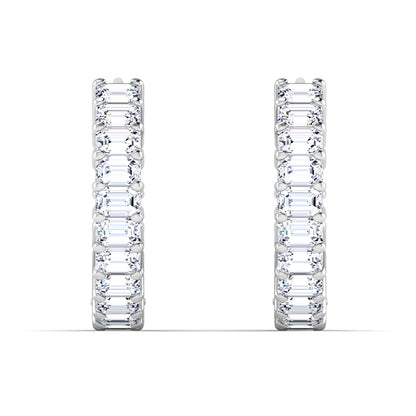 Emerald Inside-Out Hoops