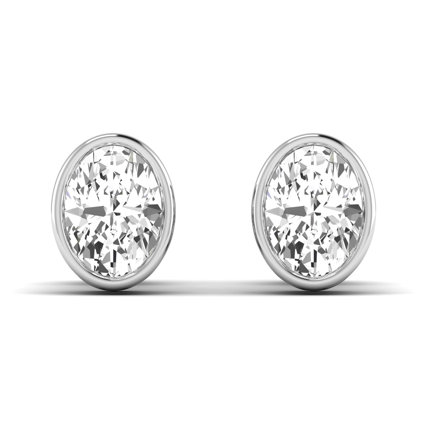 Oval Bezel Studs