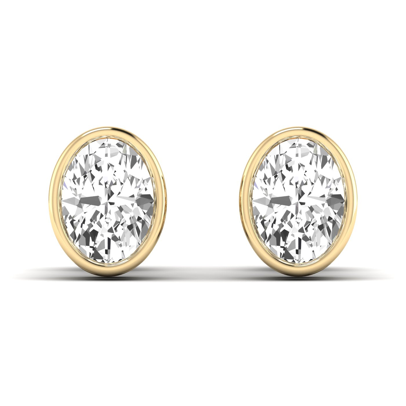 Oval Bezel Studs