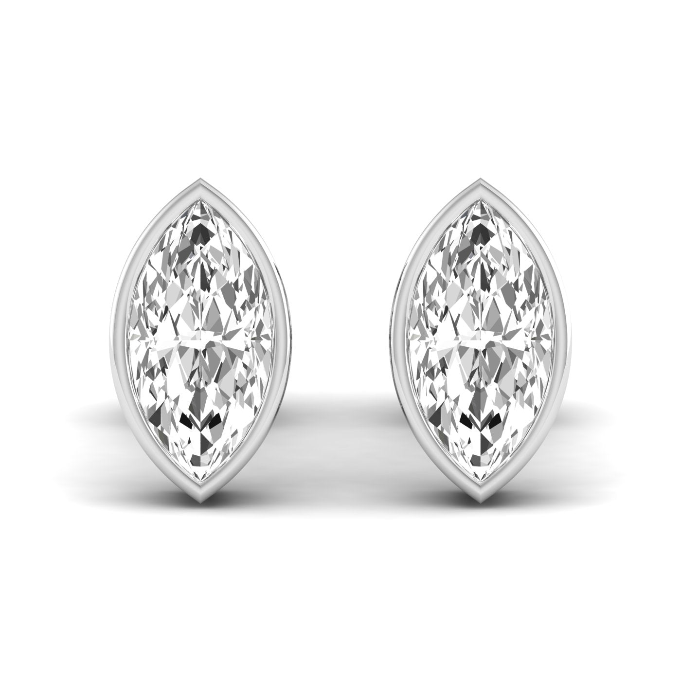 Marquise Bezel Studs