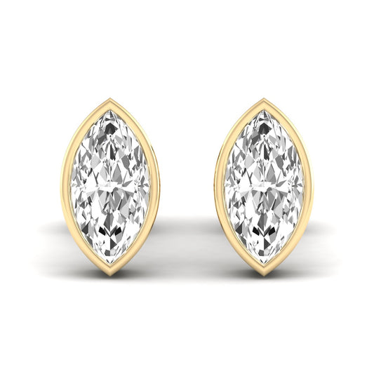 Marquise Bezel Studs