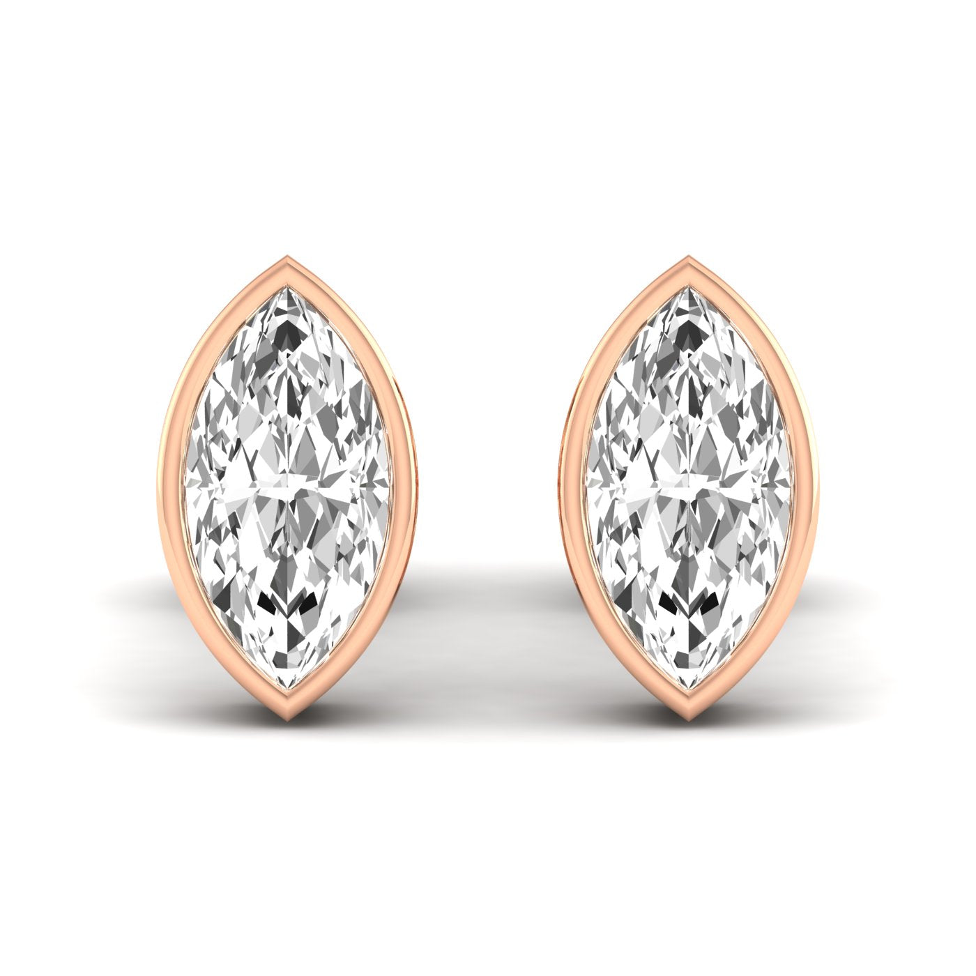 Marquise Bezel Studs