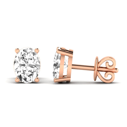 Oval Prong Studs