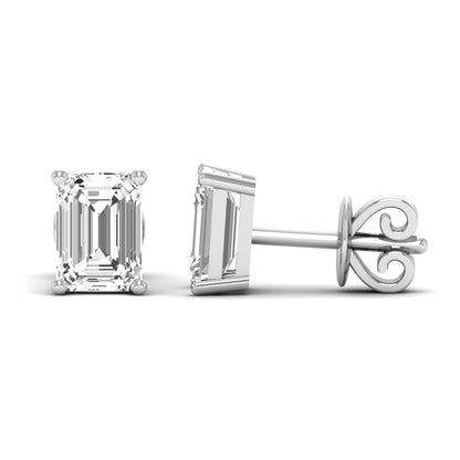 Emerald Prong Studs