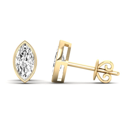 Marquise Bezel Studs