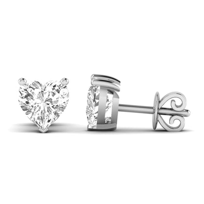 Heart Prong Studs