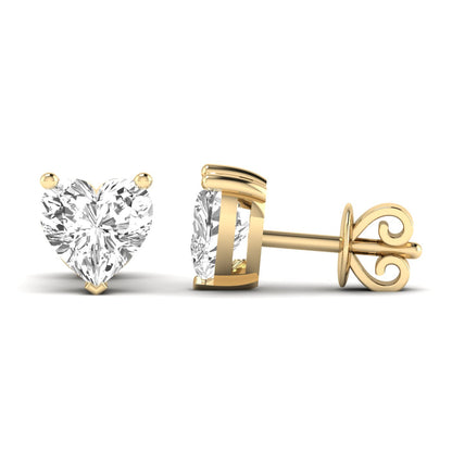 Heart Prong Studs