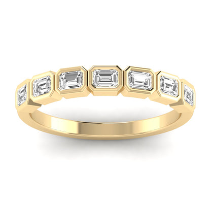 Emerald Half Eternity Ring